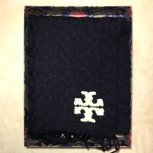 Tory Burch Blue Stone Scarf